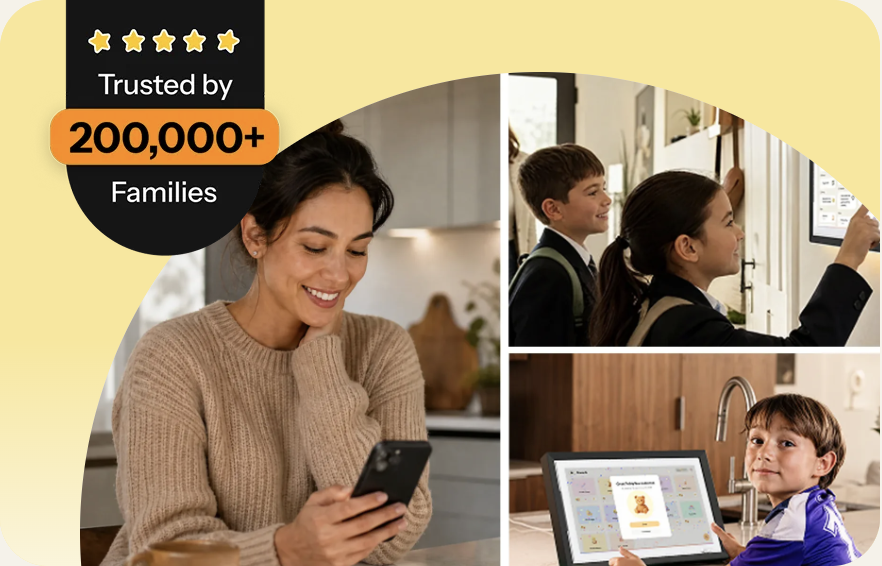 Families using the Nori app and family display